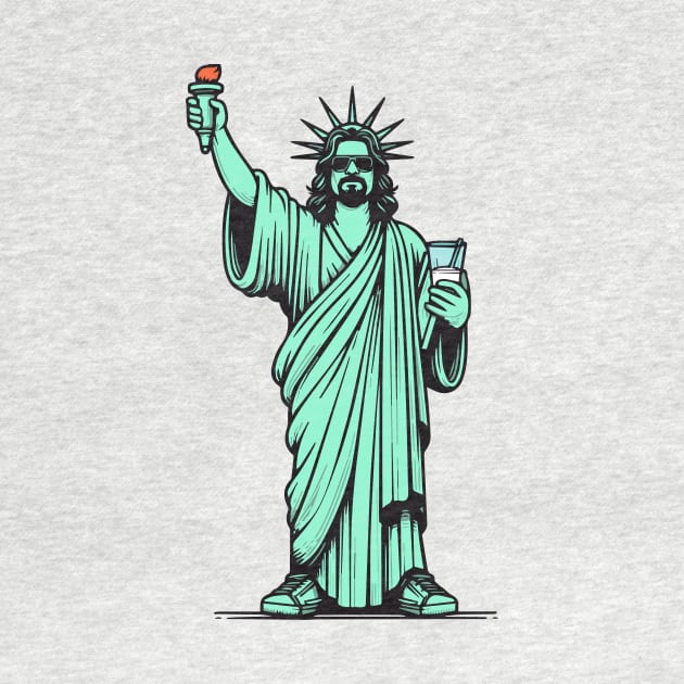 The Dude Lebowski Statue of Liberty by GIANTSTEPDESIGN